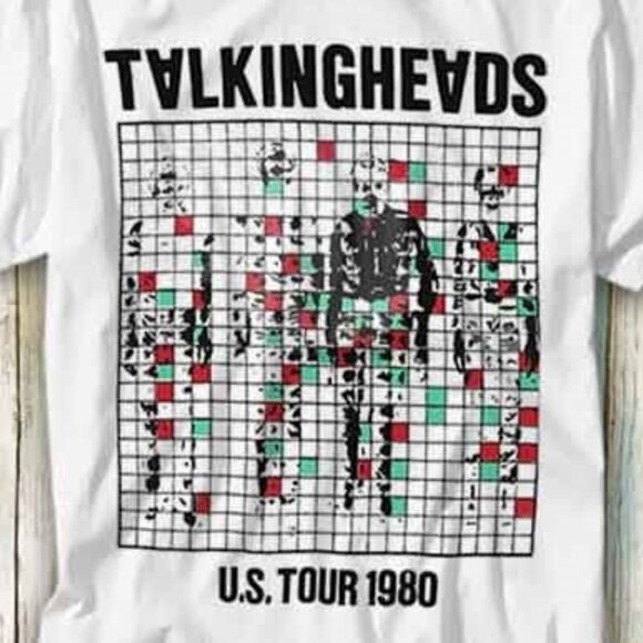 Talking Heads 1980 U.S. Tour T-Shirt – Vintage Punk Rock Concert Tee - Picture 2 of 6